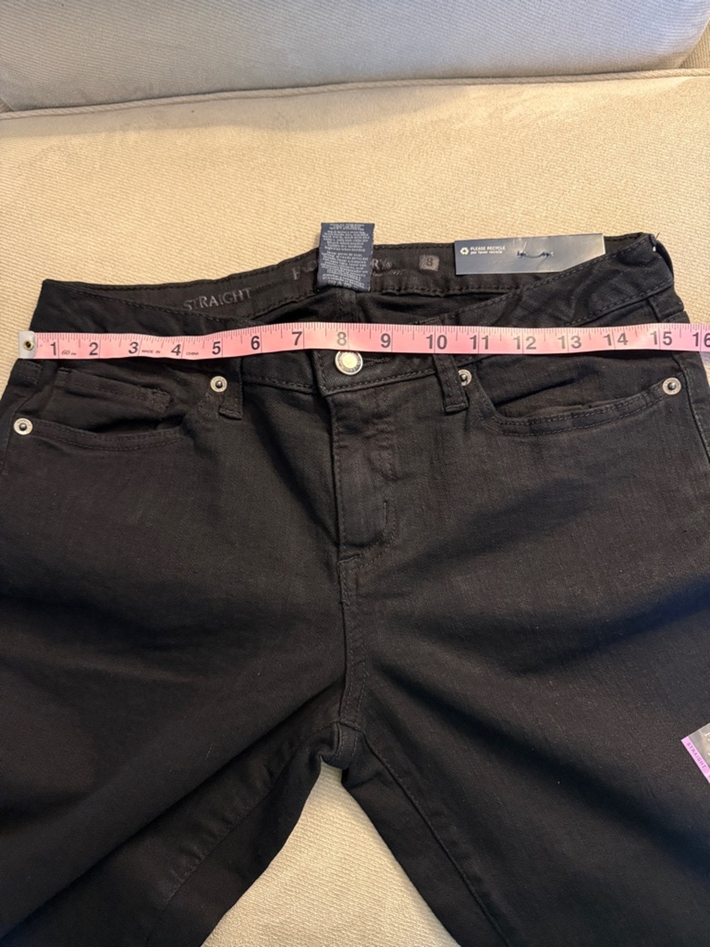 Vintage Faded Glory Women’s Black Skinny Jeans Size 8P NWT Discontinued - Picture 5 of 8